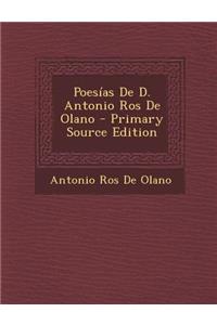 Poesias de D. Antonio Ros de Olano