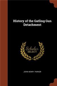 History of the Gatling Gun Detachment