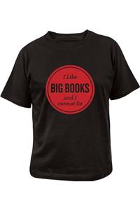 I Like Big Books T-Shirt Small