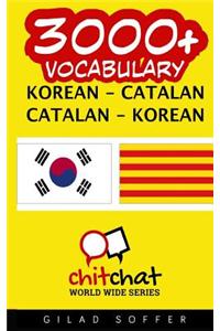 3000+ Korean - Catalan Catalan - Korean Vocabulary