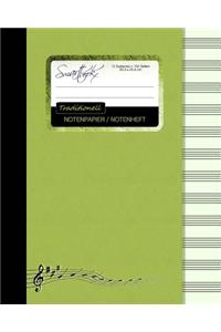 Notenpapier / Notenheft (Traditionell): Geschenke Fur Musiker / Notenblock [ 100 Seiten * Gro * 20,3 X 25,4 CM * Taschenbuch ]