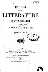 Etudes sur la Littérature Contemporaine