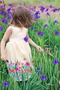 Sweet Little Girl in a Summer Garden Journal