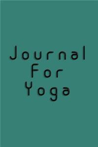 Journal For Yoga