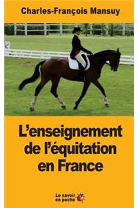 L'enseignement de l'équitation en France
