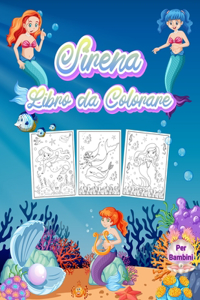 Sirena Libro da Colorare per Bambini