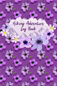 Hiking Adventure Log Book: Hikes Tracker & Trail Record for Women, Note Weather, Distance, Difficulty & Time - Hiker's & Walkers Observations Logbook 6x9" Pocket Size Purple F