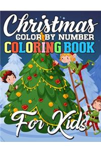 Christmas Color By Number Coloring Book for Kids