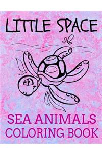 Little Space Sea Animals Coloring Book