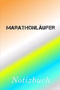 Marathonläufer Notizbuch