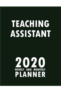 Teaching Assistant 2020 Weekly and Monthly Planner