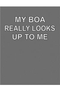 My Boa Really Looks Up To Me