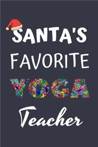 SANTA'S FAVORITE YOGA TEACHER Journal