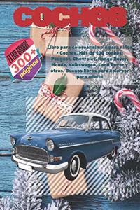 Libro para colorear simple para niños - Coches. Más de 100 coches