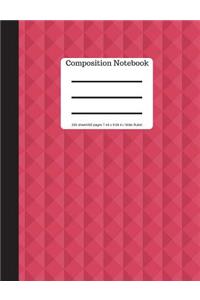 Composition Notebook - Wide Ruled Lined Book - 200 Pages 9.69 X 7.44 Size