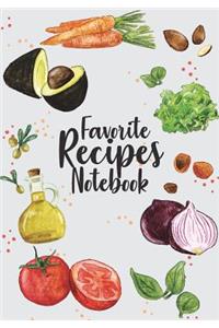 Favorite Recipes Notebook