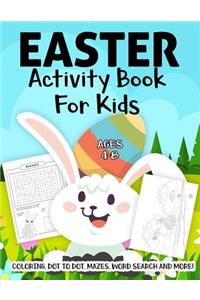 Easter Activity Book For Kids Ages 4-8
