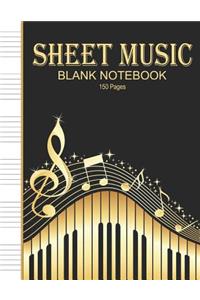 Sheet Music Blank Notebook