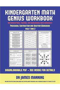 Preschool Subtraction and Addition Workbook (Kindergarten Math Genius)