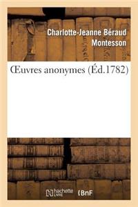 Oeuvres Anonymes