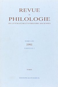 Revue de Philologie 1991/T67,2