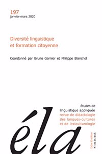 Etudes de Linguistique Appliquee - N1/2020