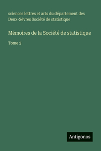 Mémoires de la Société de statistique