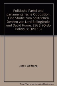 Politische Partei Und Parlamentarische Opposition