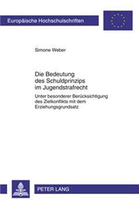 Die Bedeutung Des Schuldprinzips Im Jugendstrafrecht