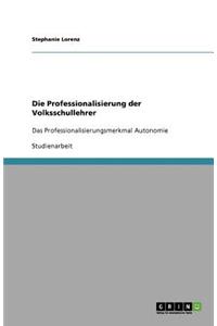 Die Professionalisierung der Volksschullehrer