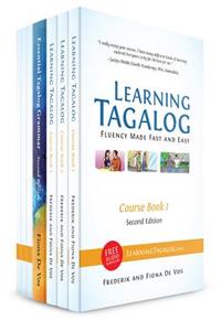 Learning Tagalog - Fluency Made Fast and Easy - Complete Course (7-Book Set) B&W + Free Audio Download