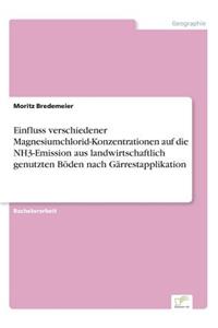 Einfluss verschiedener Magnesiumchlorid-Konzentrationen auf die NH3-Emission aus landwirtschaftlich genutzten Böden nach Gärrestapplikation