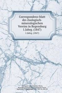 Correspondenz-blatt des Zoologisch-mineralogischen Vereins in Regensburg