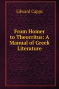 From Homer to Theocritus