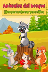 Libro para colorear de animales del bosque para ninos