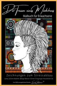Ein Mädchen Traum Traum Malbuch für Erwachsene