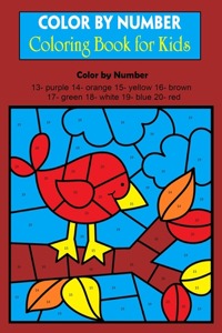 Color By Number Coloring Book for Kids
