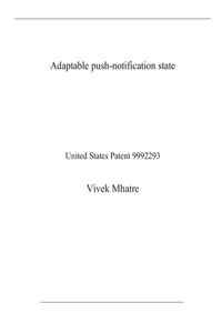 Adaptable push-notification state