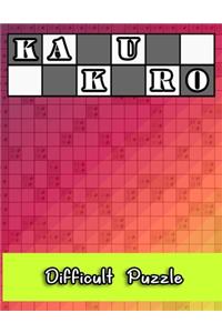 Kakuro Difficult Puzzle