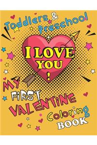 My First Valentine Coloring Book