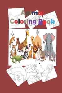 Animal coloring book