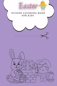 Easter -scissor coloring book for kids