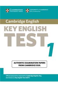 Cambridge Key English Test 1 Student's Book: Examination Papers from the University of Cambridge ESOL Examinations