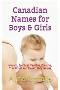 Canadian Names for Boys & Girls