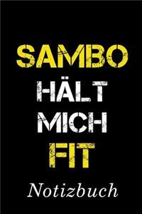 Sambo Hält Mich Fit Notizbuch