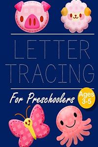 Letter Tracing for Preschoolers PIG BUTTERFLY