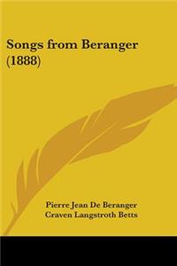 Songs from Beranger (1888)