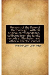 Memoirs of the Duke of Marlborough