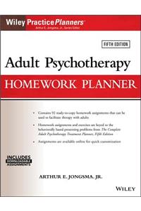 Adult Psychotherapy Homework Planner