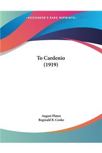 To Cardenio (1919)